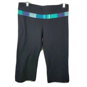 Lululemon Black Crop Wide Leg Size 8 Pants Leggings